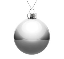 Оформительский шар Finery, 10 см, глянцевый серебристый