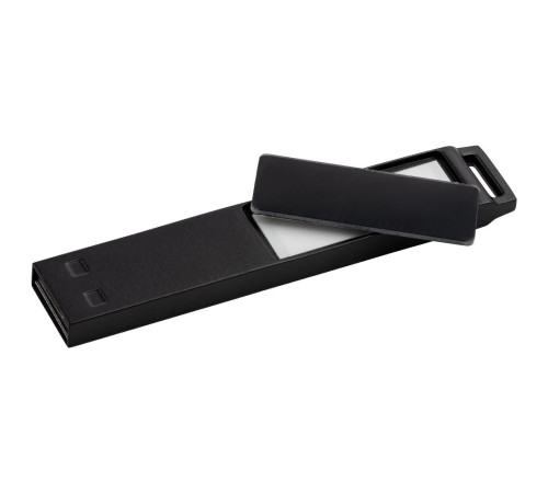 Флешка markBright Black с зеленой подсветкой, 32 Гб