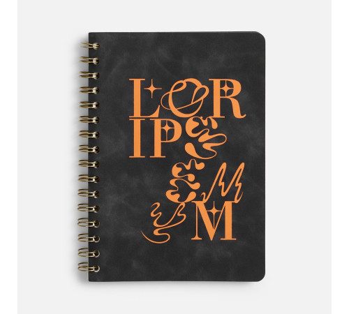 Ежедневник Spiral, недатированный, черный