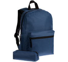 Детский рюкзак Base Kids с пеналом, темно-синий