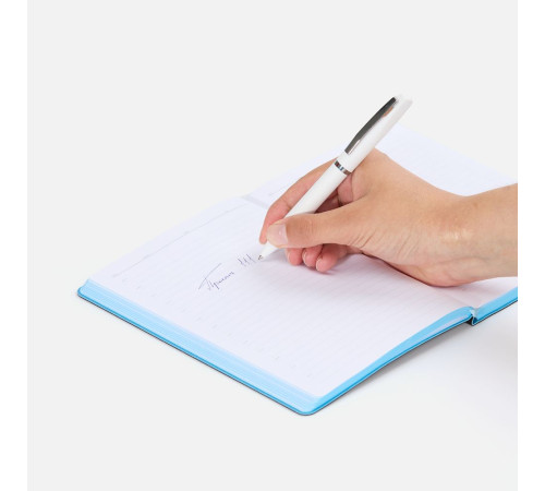 Ручка шариковая Bolt Soft Touch, белая