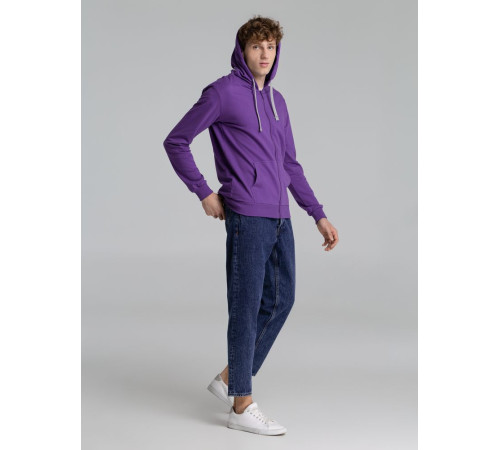 Толстовка на молнии с капюшоном Unit Siverga, фиолетовая