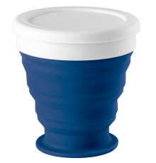 Складной стакан с крышкой Astrada, синий