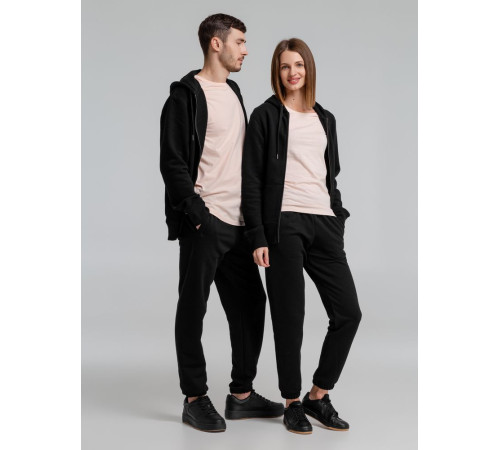 Толстовка на молнии с капюшоном унисекс King, черная