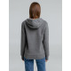 Толстовка на молнии с капюшоном унисекс King, темно-серый меланж