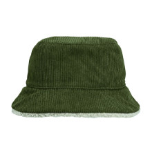 Панама Bucket двусторонняя утепленная, хаки с бежевым