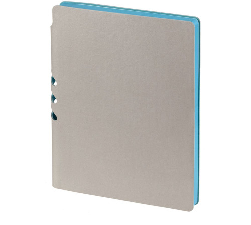 Ежедневник Flexpen, недатированный, серебристо-бирюзовый