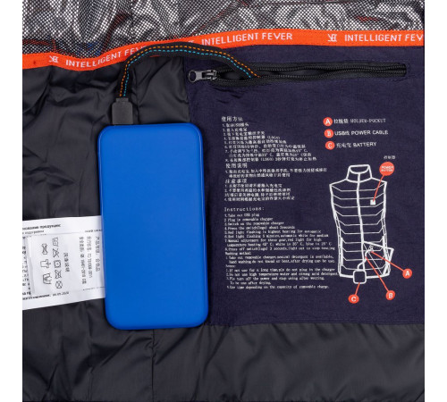 Жилет с подогревом Thermalli Zermatt, темно-синий