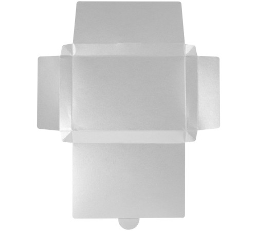 Коробка самосборная Flacky Slim, серебристая