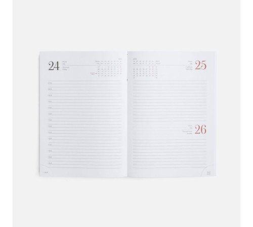 Ежедневник New Nebraska, датированный, коричневый