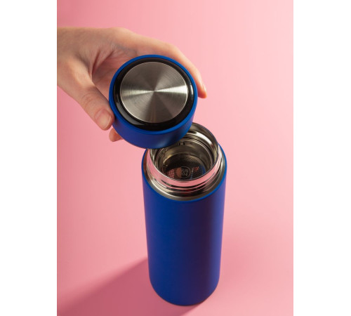 Термос с ситечком Percola, синий