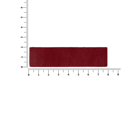 Лейбл кожаный Pasek, красный