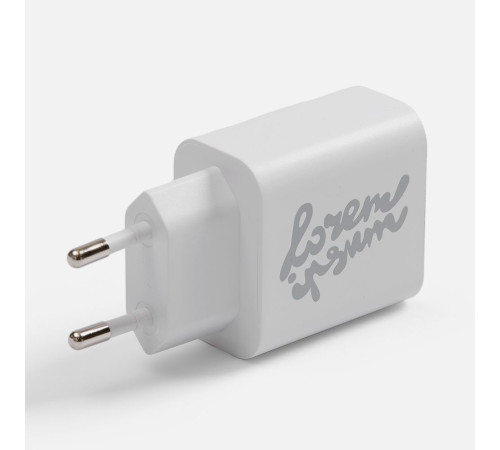 Станция беспроводной зарядки с часами и подсветкой GlobeBee, белая