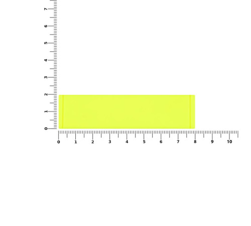 Лейбл из ПВХ Tarea, желтый неон