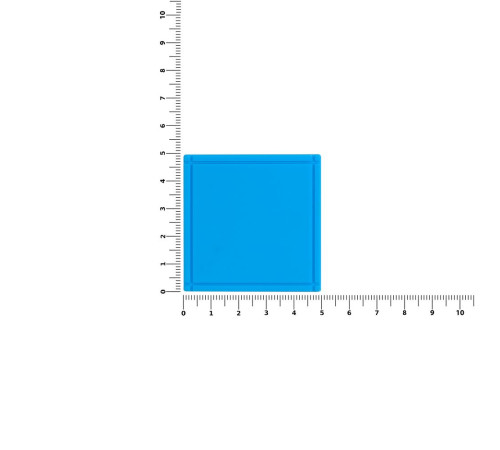 Лейбл из ПВХ Dzeta, L, голубой