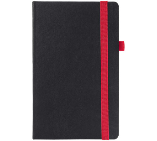 Ежедневник Ton, недатированный, черный с красным
