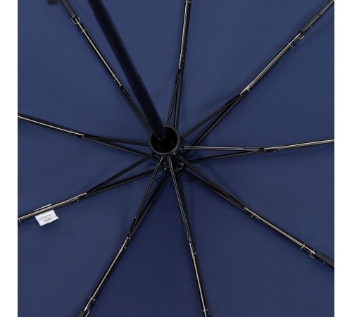 Складной зонт Dome Double с двойным куполом, темно-синий