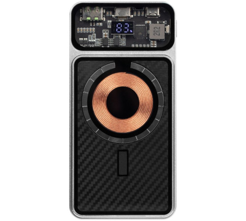 Магнитный беспроводной аккумулятор Cooper Prime 10000 мАч, серебристый