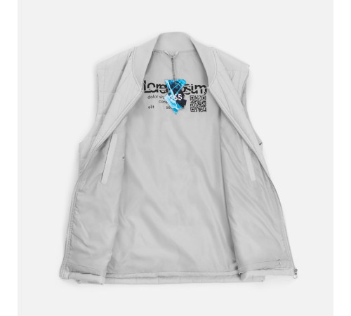 Жилет унисекс Warmbridge, светло-серый