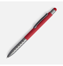 Ручка шариковая Digit Soft Touch со стилусом, красная