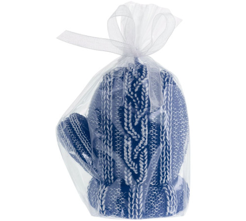 Свеча Kniteam, варежка, синяя