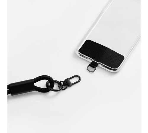 Кабель-ланьярд energyFlex Power Delivery 60 Вт, черный