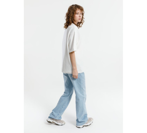 Джемпер с коротким рукавом Siluetti Volumica, молочно-белый