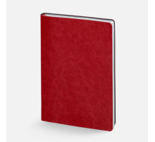 Ежедневник Nebraska Flex, недатированный, красный с серебристым