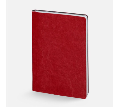 Ежедневник Nebraska Flex, недатированный, красный с серебристым