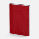 Ежедневник Nebraska Flex, недатированный, красный с серебристым