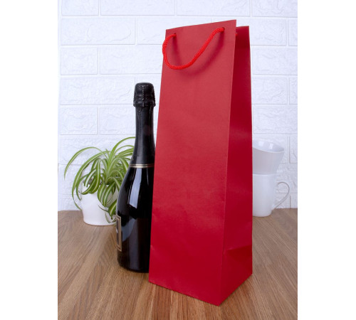 Пакет под бутылку Vindemia, красный
