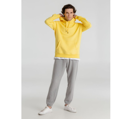 Толстовка с капюшоном унисекс King, желтая