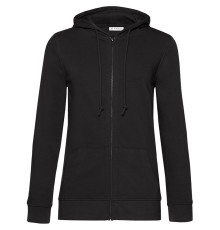 Толстовка на молнии с капюшоном женская BNC Inspire (Organic), черная