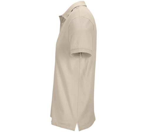 Рубашка поло унисекс Pacific, бежевая (льняная)