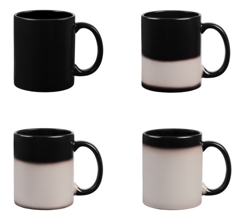 Кружка-хамелеон On Display, матовая, черная