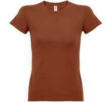 Футболка женская Imperial Women 190, коричневая (терракотовая)
