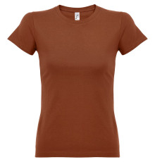 Футболка женская Imperial Women 190, коричневая (терракотовая)