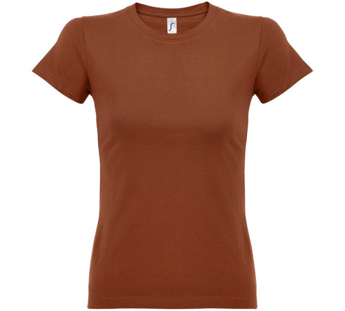 Футболка женская Imperial Women 190, коричневая (терракотовая)