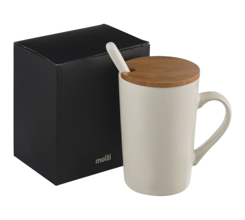 Кружка Parley с ложкой и бамбуковой крышкой