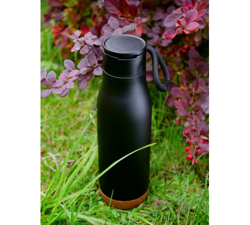 Термобутылка Steady, черная