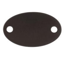 Шильдик металлический Alfa Oval, серый металлик