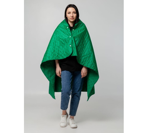 Плед-пончо для пикника SnapCoat, зеленый