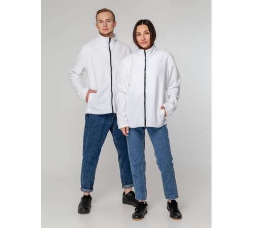 Куртка флисовая унисекс Manakin, белая