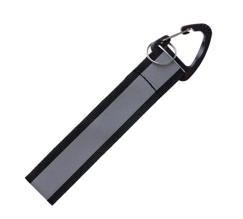 Светоотражающий брелок Flashline, серый с черным