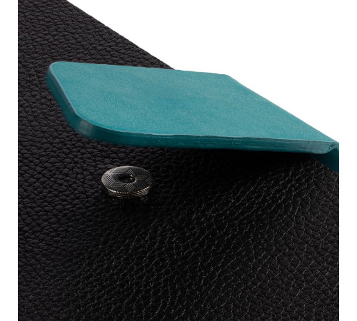 Ежедневник Boom, недатированный, черный с бирюзовым