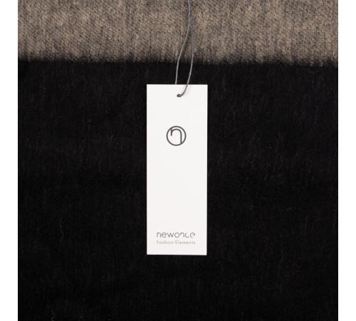 Палантин Charming, черный с бежевым