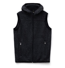 Жилет с капюшоном унисекс Gotland, черный