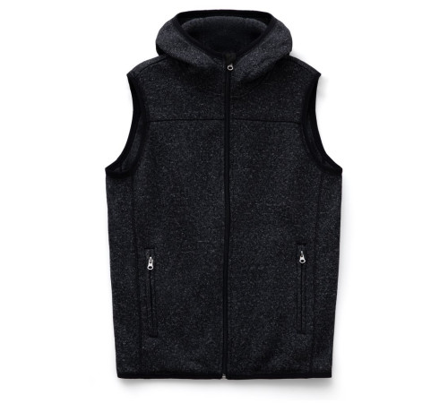 Жилет с капюшоном унисекс Gotland, черный