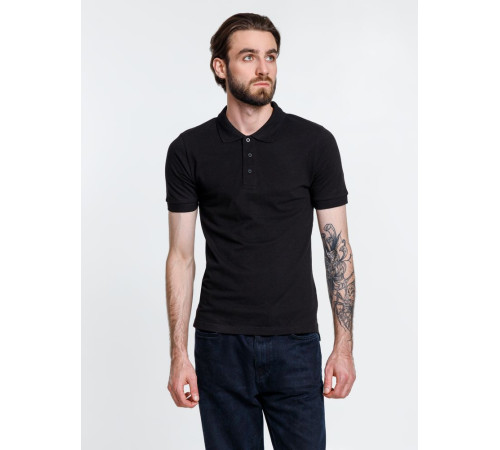 Рубашка поло мужская Adam, черная