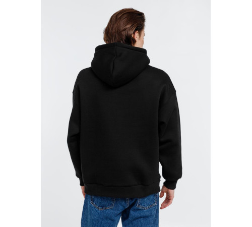 Худи оверсайз унисекс Go Easy, черное